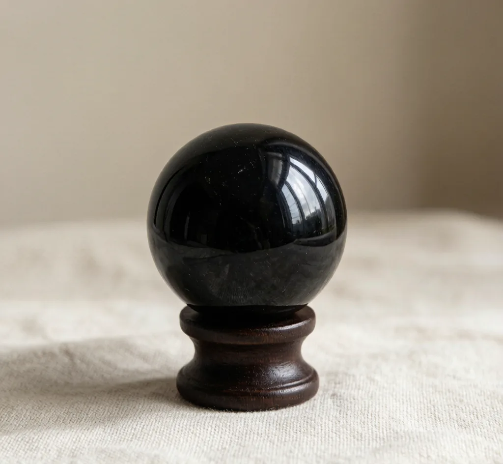 Black Obsidian Sphere