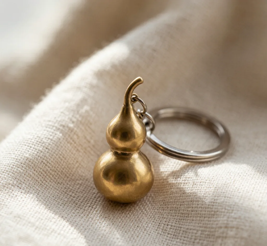 Brass Wu Lou Keychain