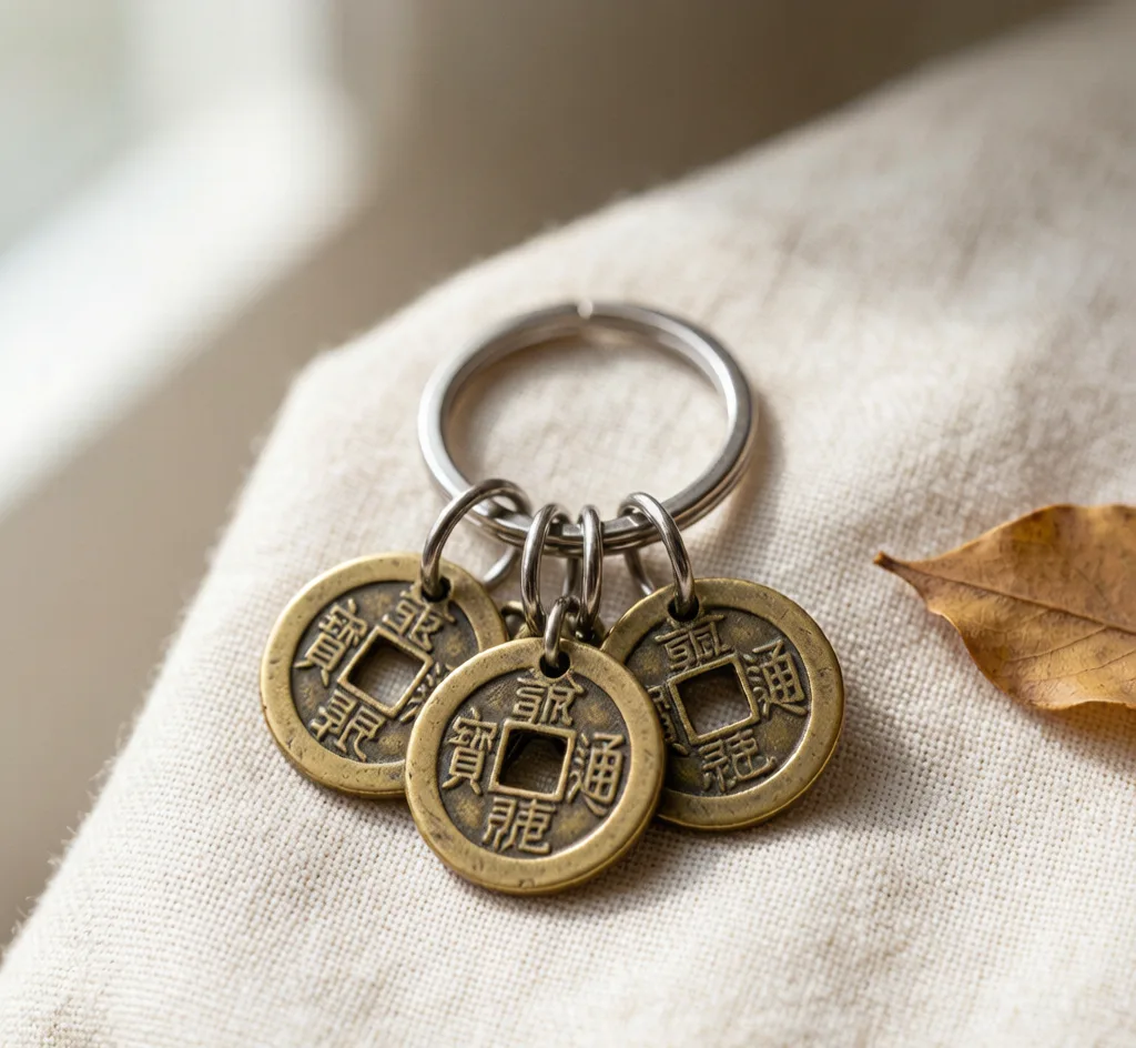 Five Emperor Coin Keyring