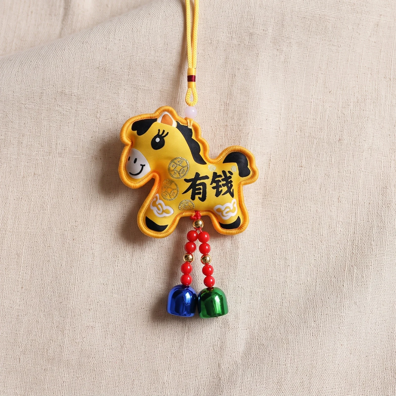 Embroidered Felt Horse Year Hanging Ornament