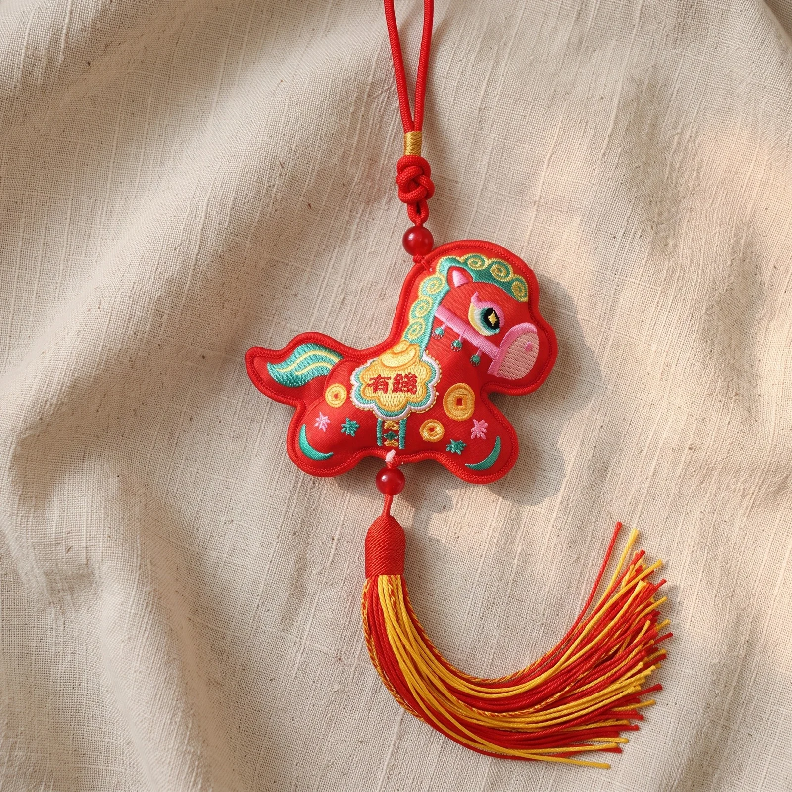 2026 Horse Year Double Tassel Hanging Ornament