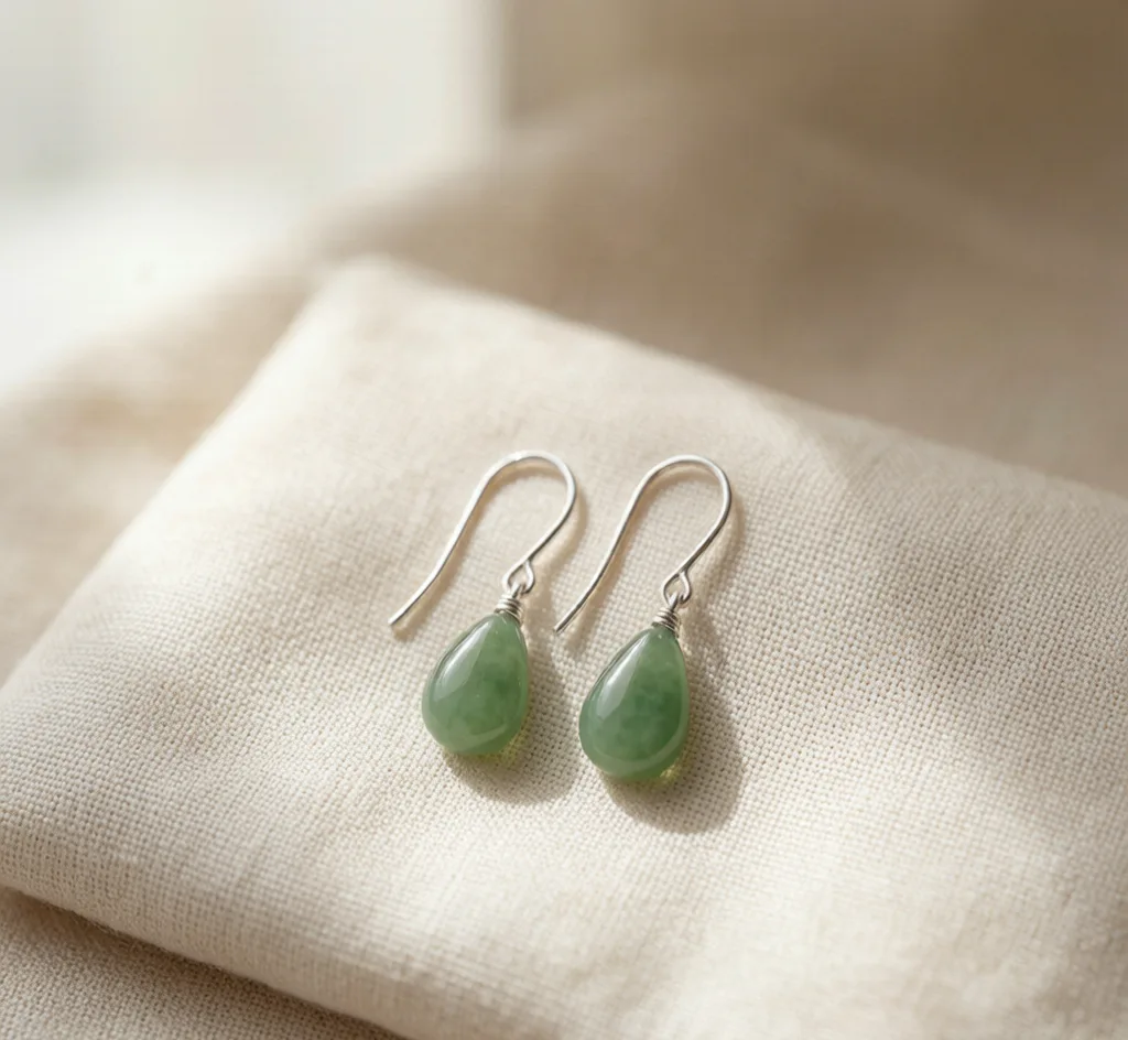 Jade Drop Earrings