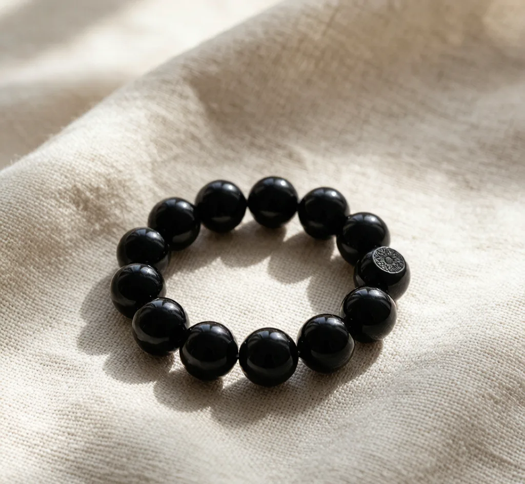 Men's Black Obsidian Bracelet