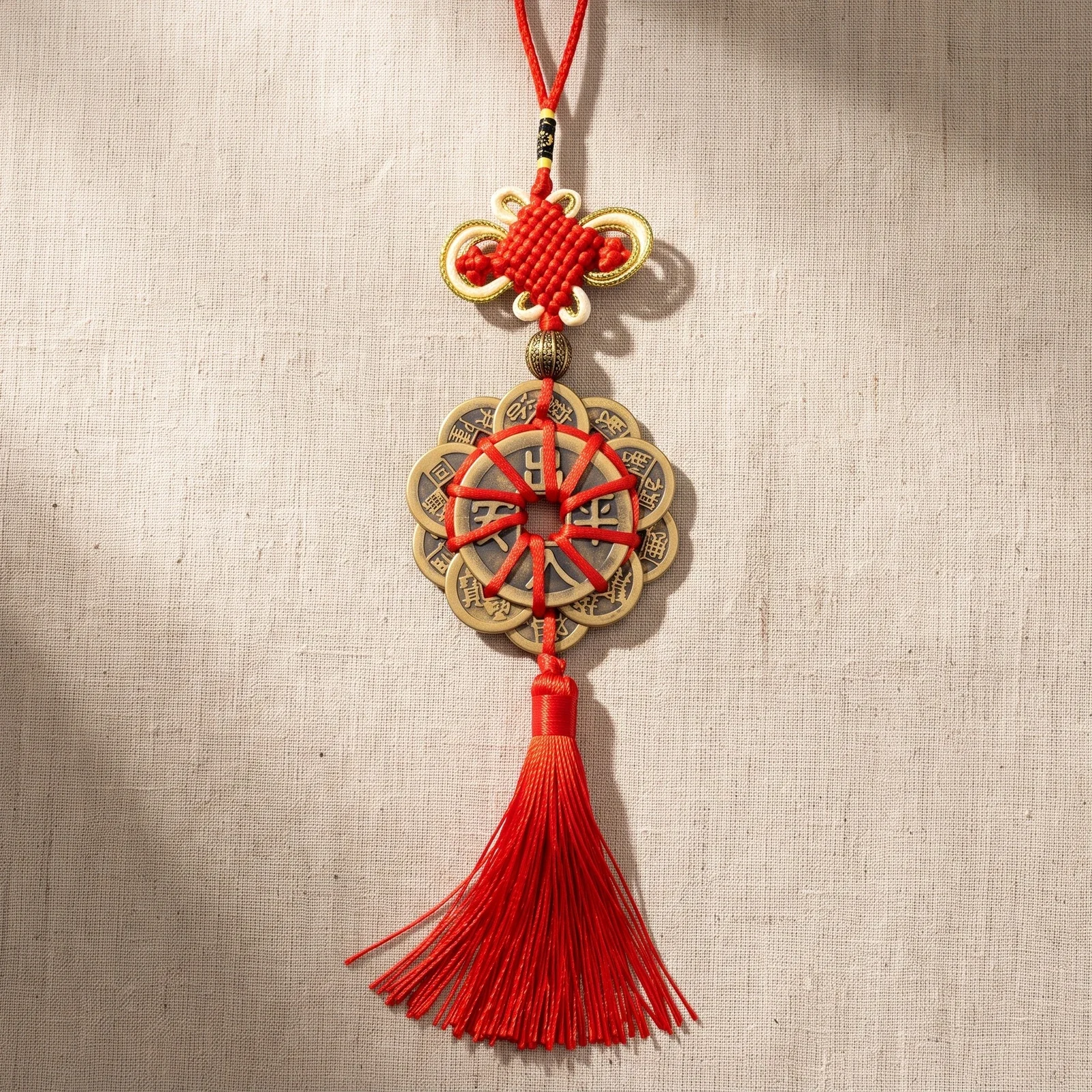 Chinese Knot and Copper Coin Hanging