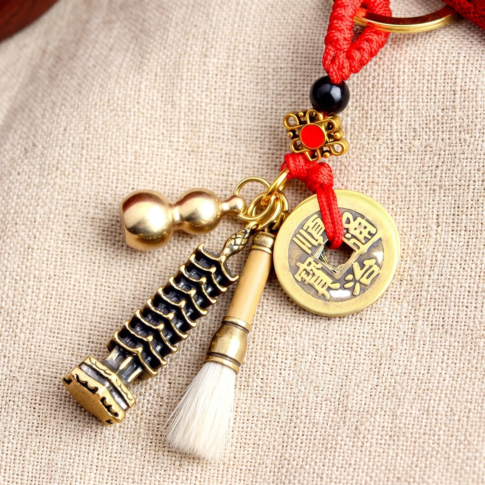 Nine Emperor Coin Lucky Charm Set