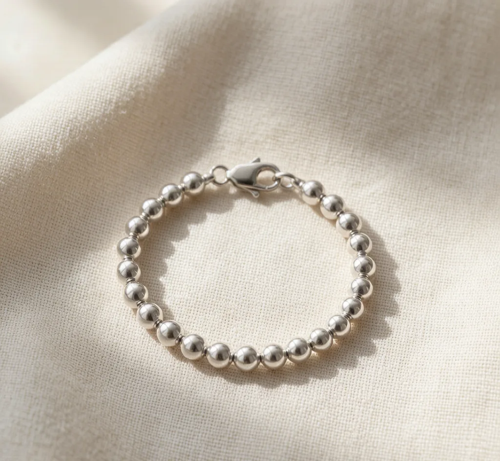 Sterling Silver Bead Bracelet