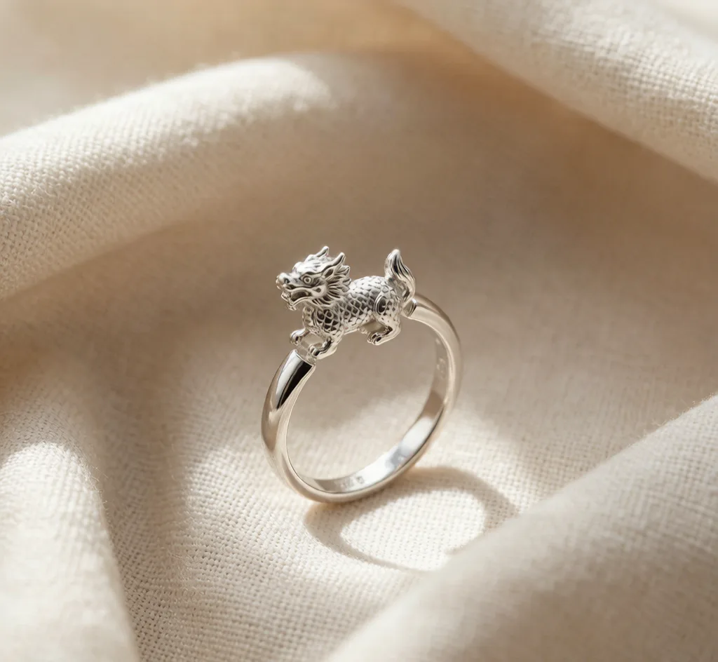 Sterling Silver Pixiu Ring
