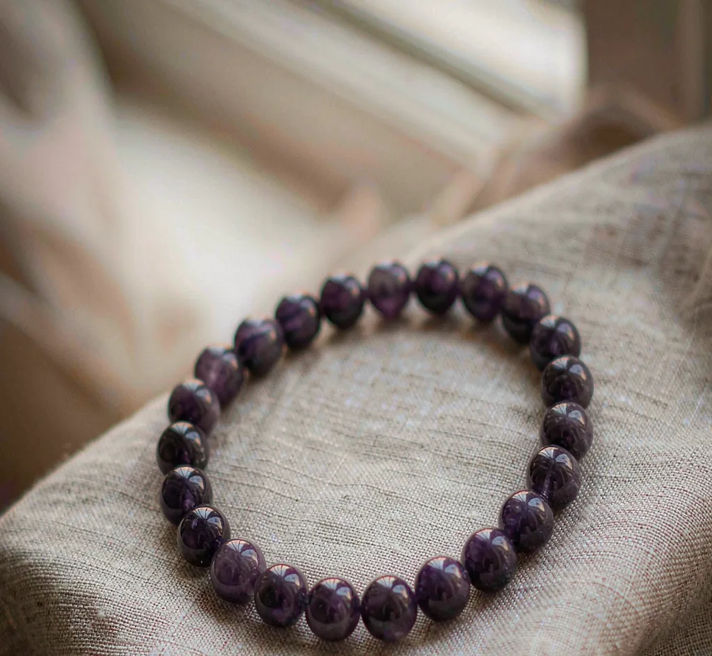 Amethyst Bead Bracelet