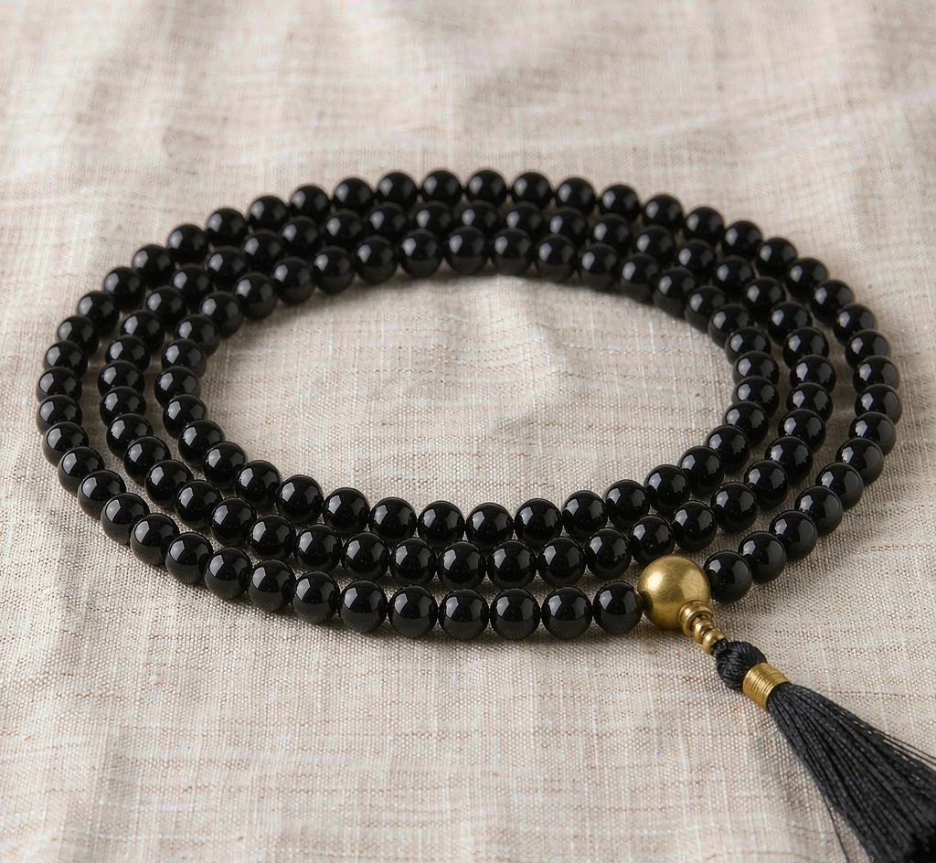 Black Obsidian 108 Mala