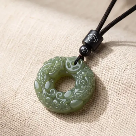 Black Obsidian Pixiu Long Necklace