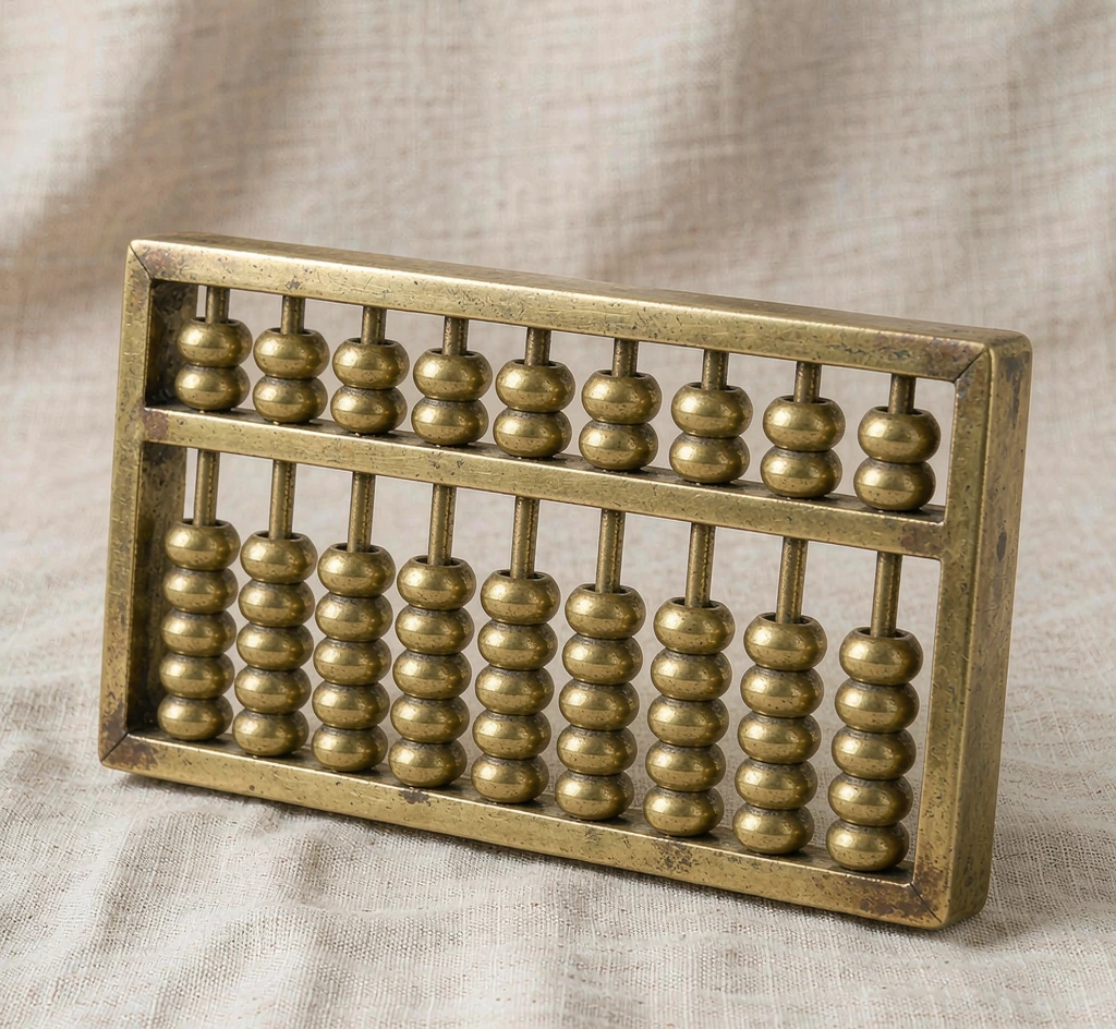 Brass Abacus Ornament