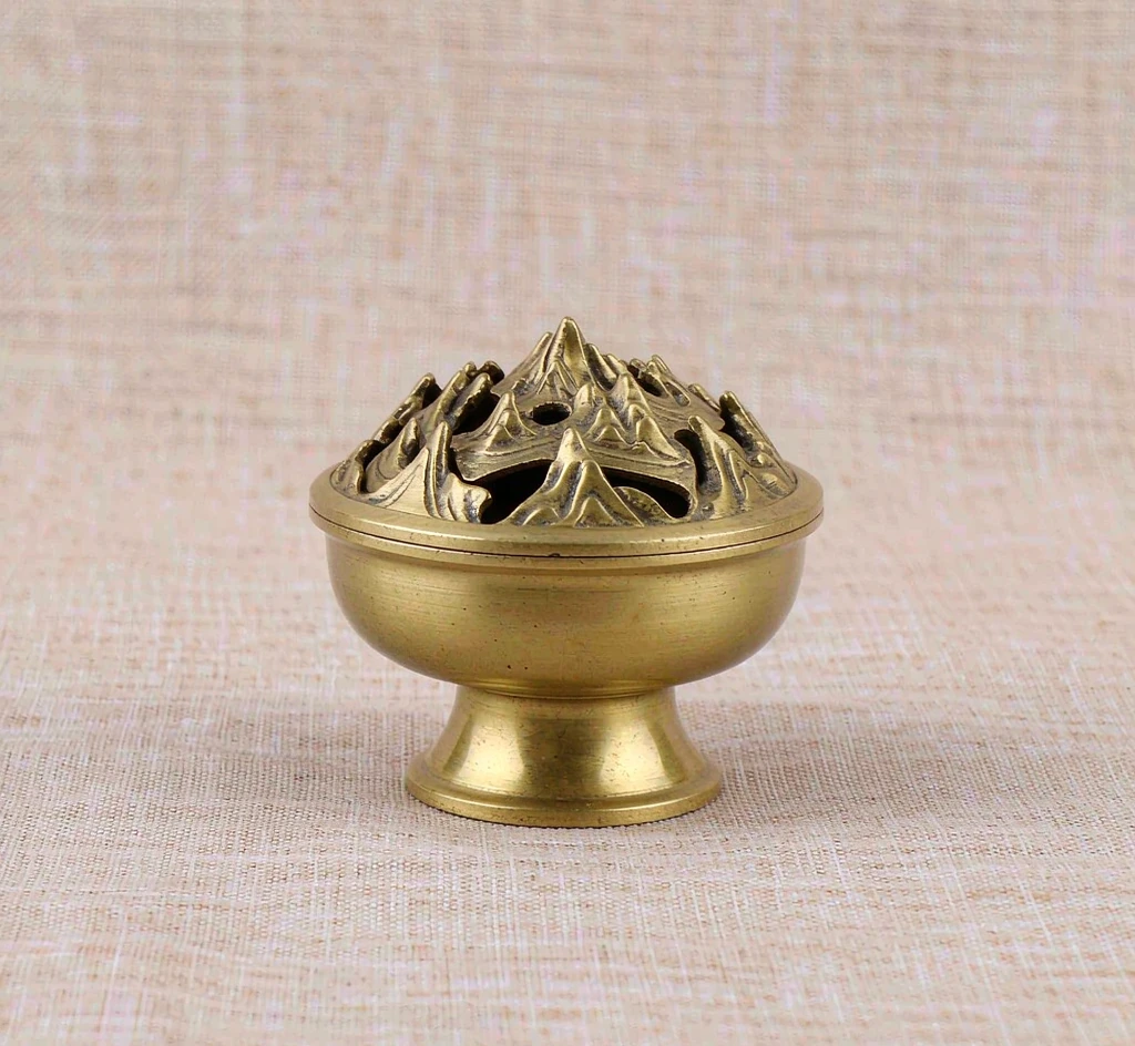 Brass Incense Burner — Boshan Style