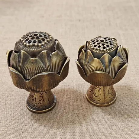 Brass Incense Burner — Boshan Style