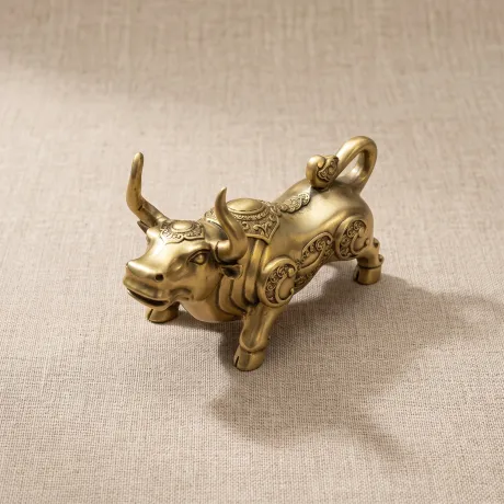 Brass Ox Ornament — Shop Counter