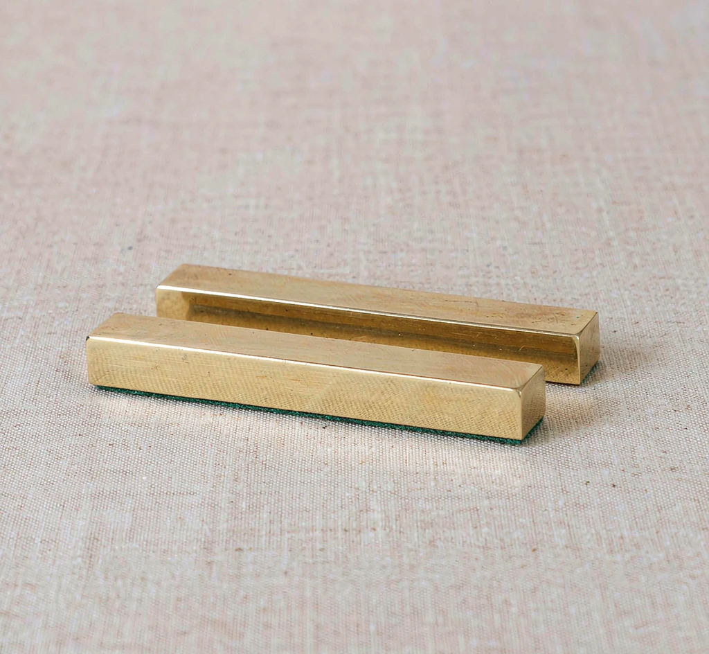 Brass Paperweight Pair