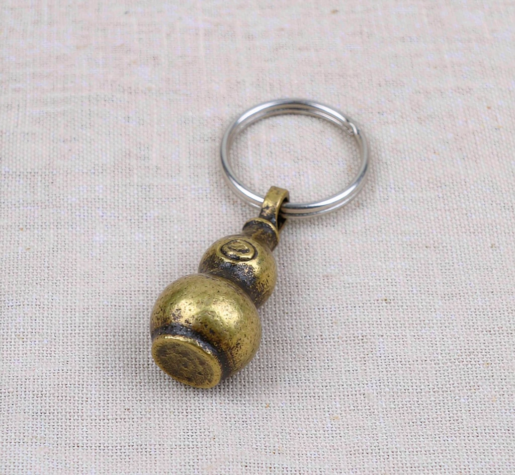 Brass Wu Lou Keyring
