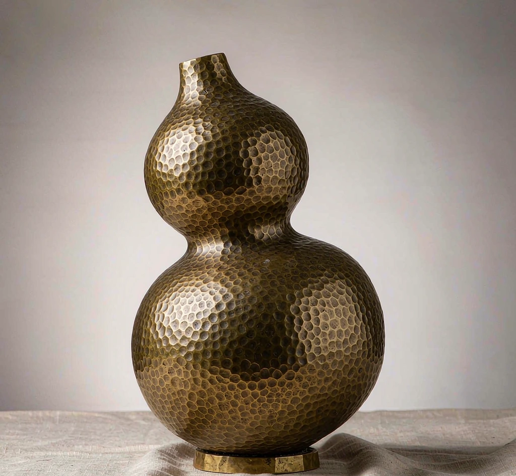 Brass Wu Lou Statue — Large
