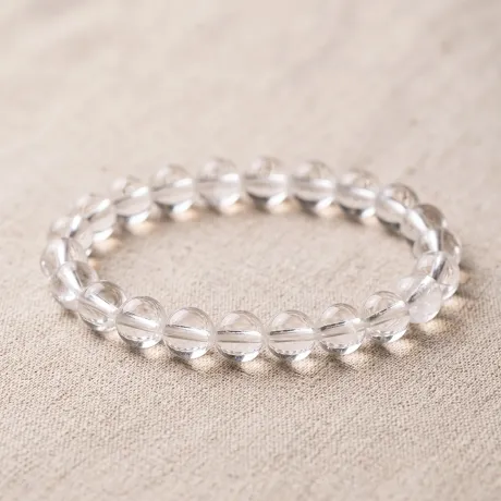 Clear Quartz Bead Bracelet