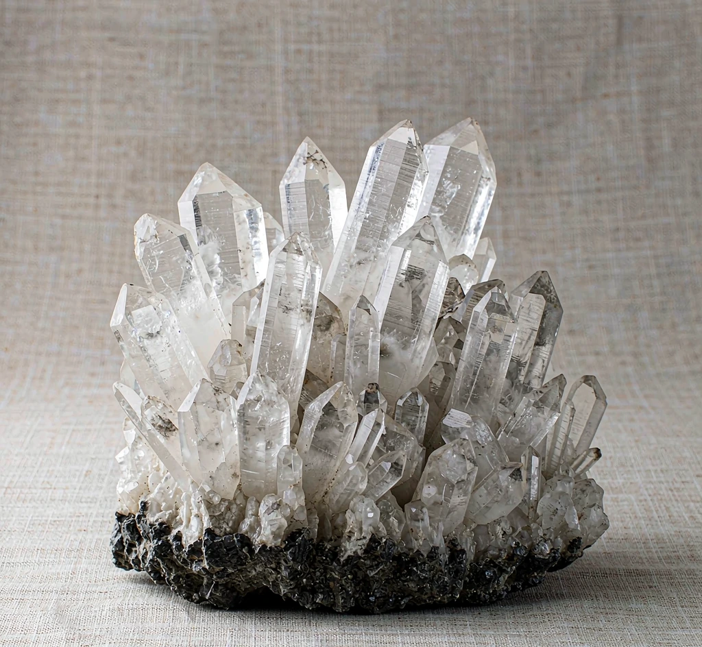 Clear Quartz Cluster Ornament — Large