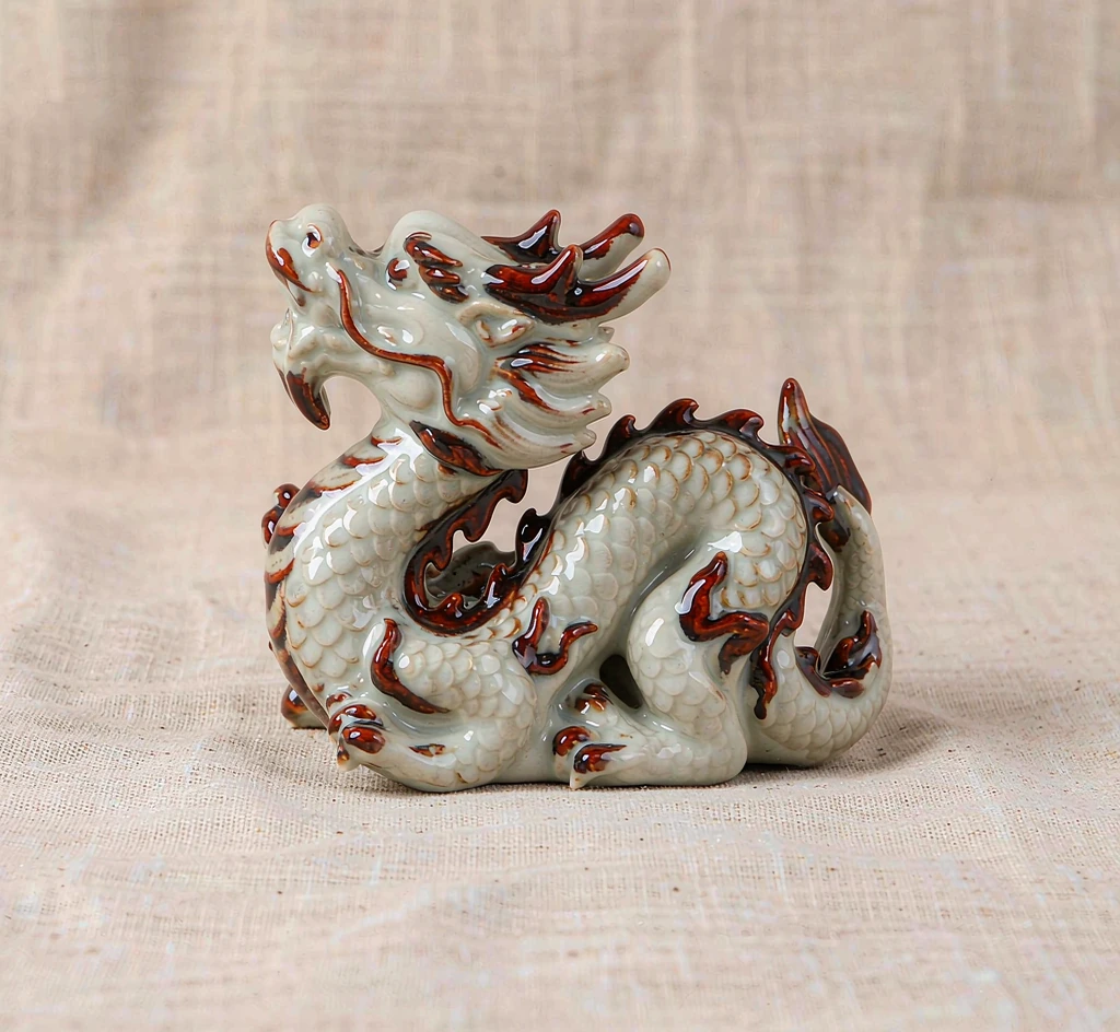 Colour-Changing Ceramic Tea Pet — Dragon