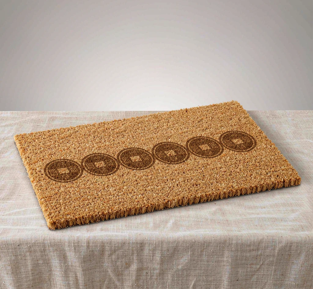 Door Mat — Five Coin Motif