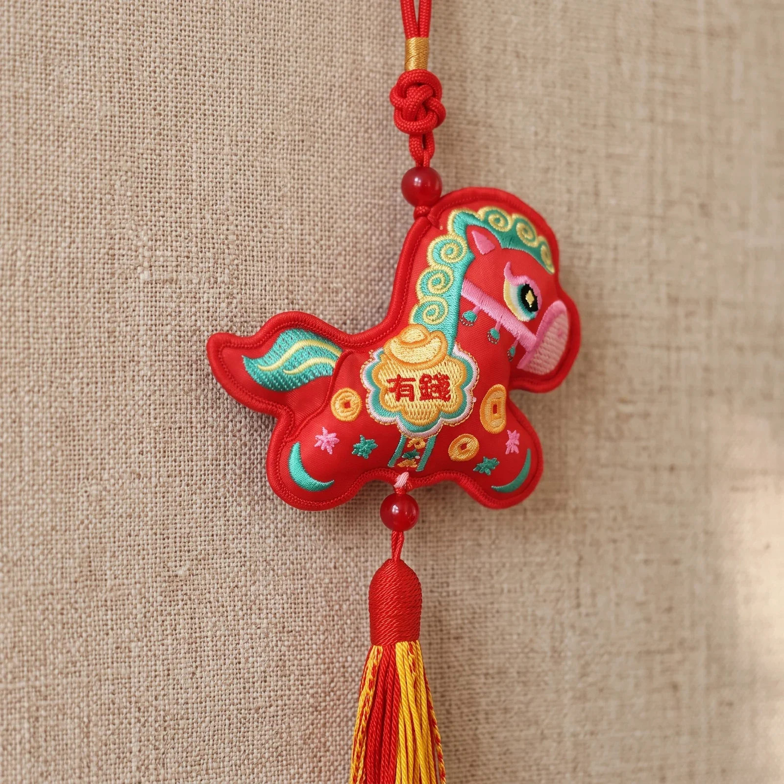 2026 Horse Year Double Tassel Hanging Ornament — photo 3