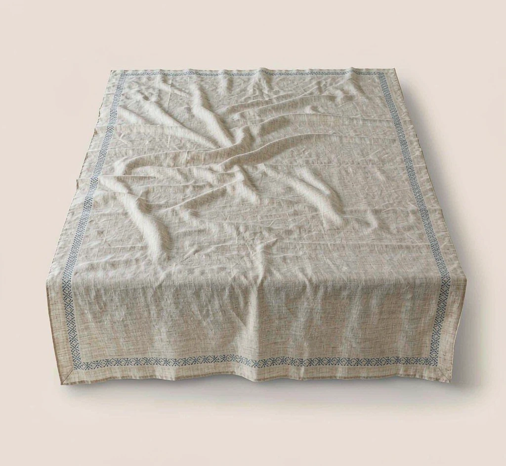 Linen Tablecloth — Oriental Pattern