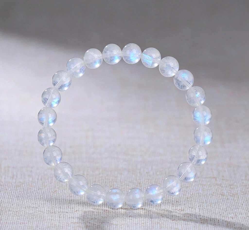 Moonstone Bead Bracelet