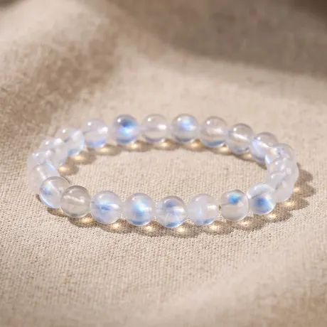 Moonstone Bead Bracelet