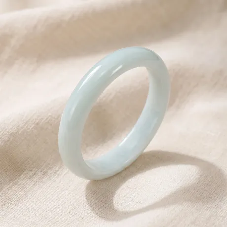 Nephrite Jade Bangle — Plain Round
