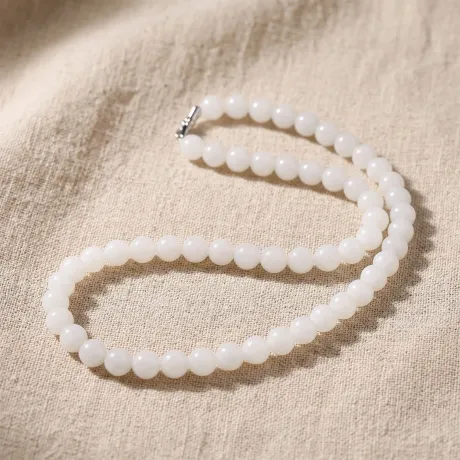 Nephrite Jade Bead Necklace