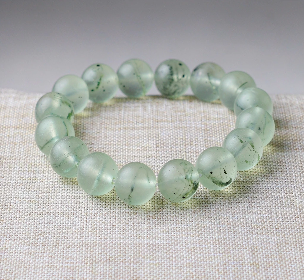 Prehnite Bead Bracelet