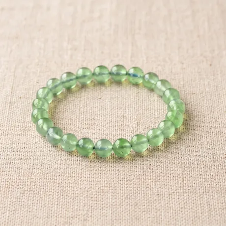 Prehnite Bead Bracelet