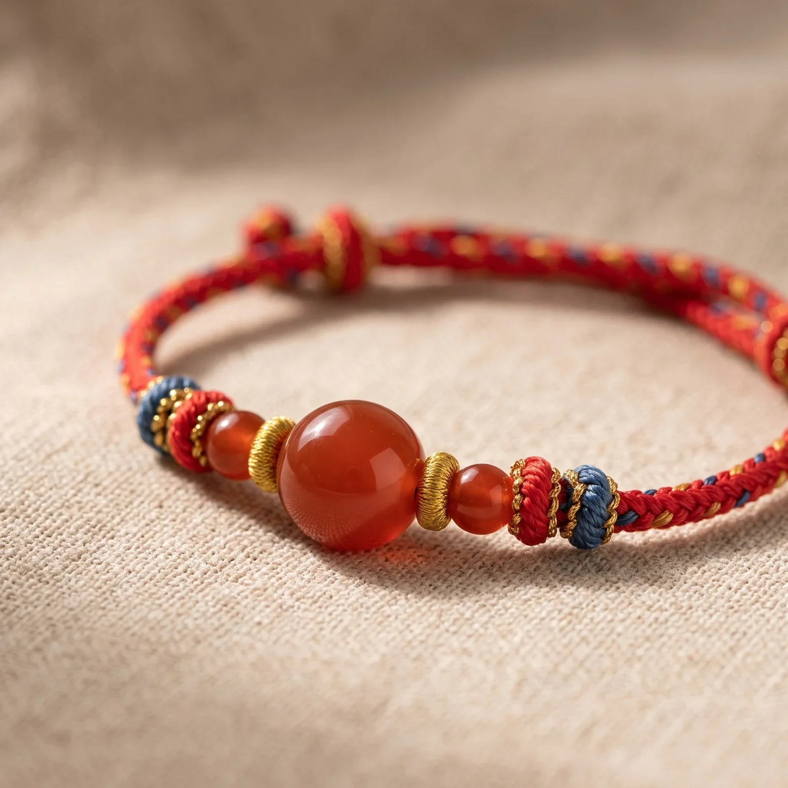 Handwoven Red String Lucky Bracelet — photo 2