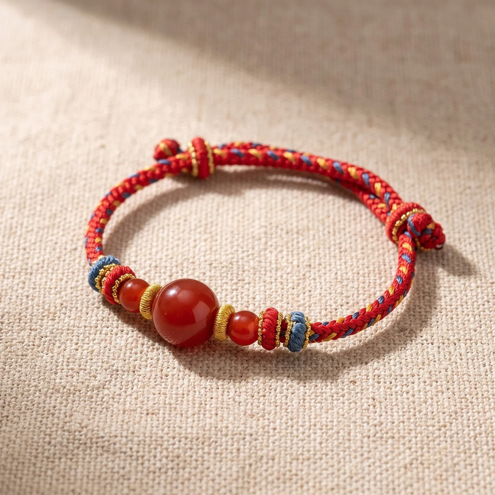 Handwoven Red String Lucky Bracelet — photo 3