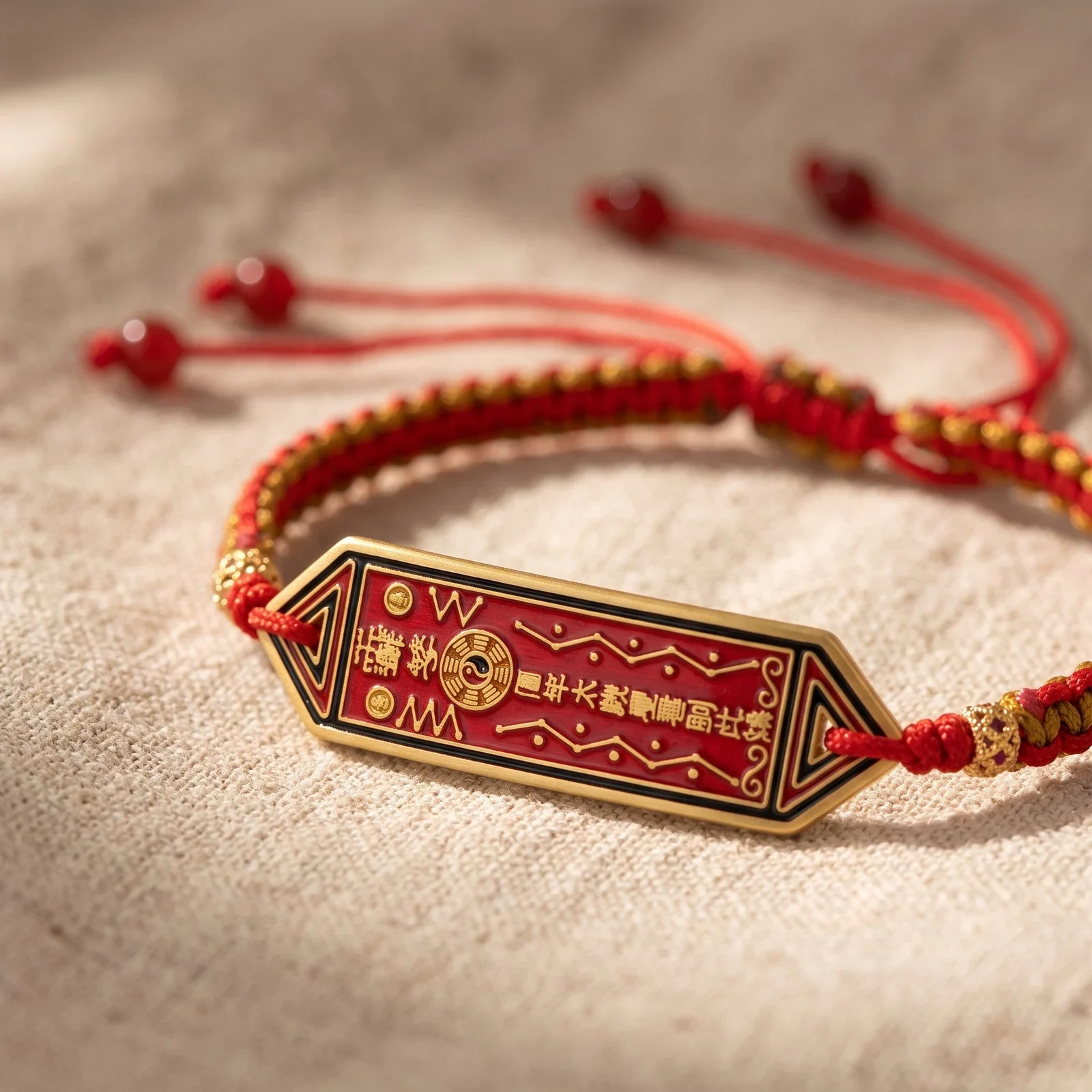 Handwoven Red String Lucky Bracelet — photo 2