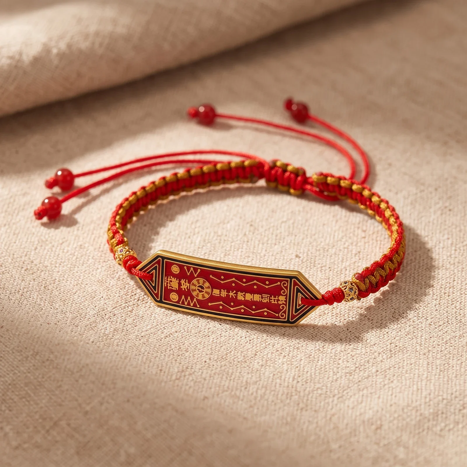 Handwoven Red String Lucky Bracelet — photo 3