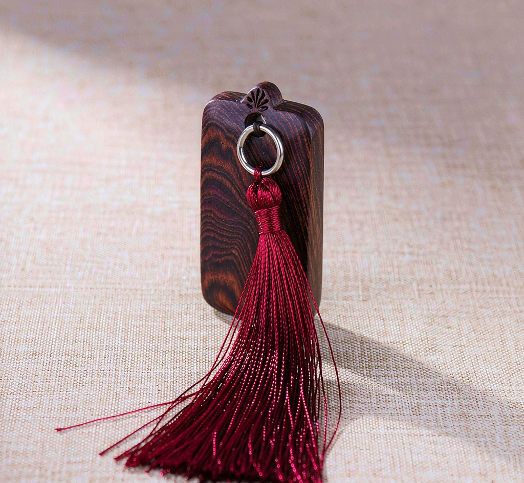 Rosewood Wu Shi Plaque Car Charm