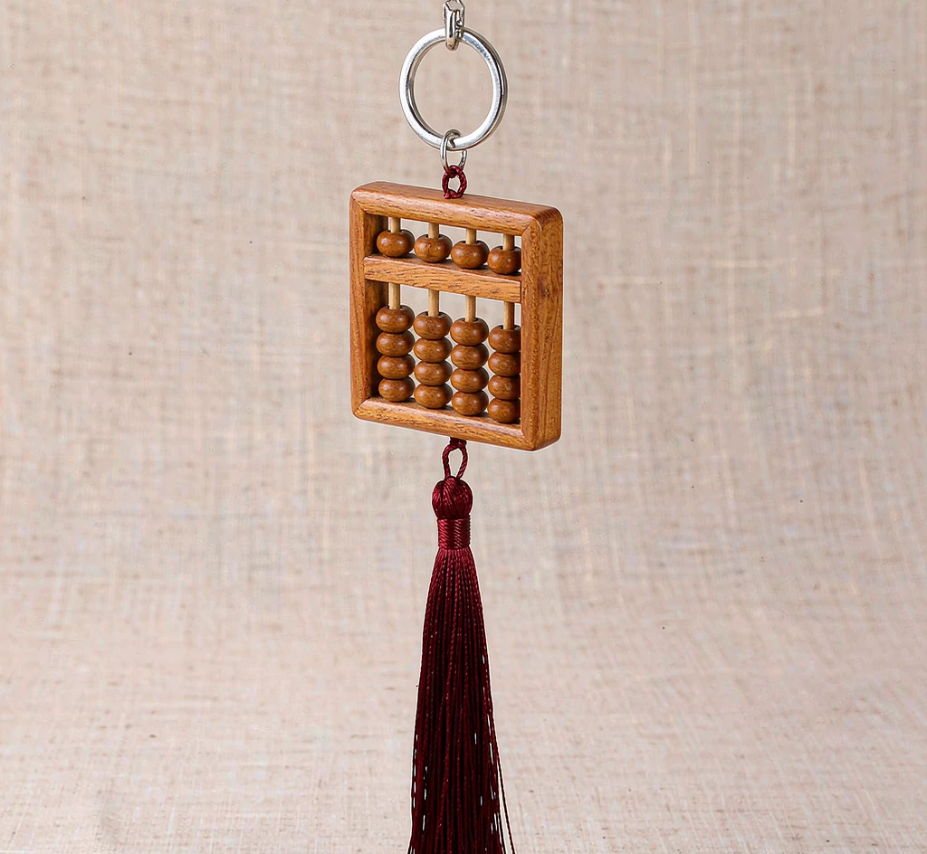 Sandalwood Abacus Car Charm