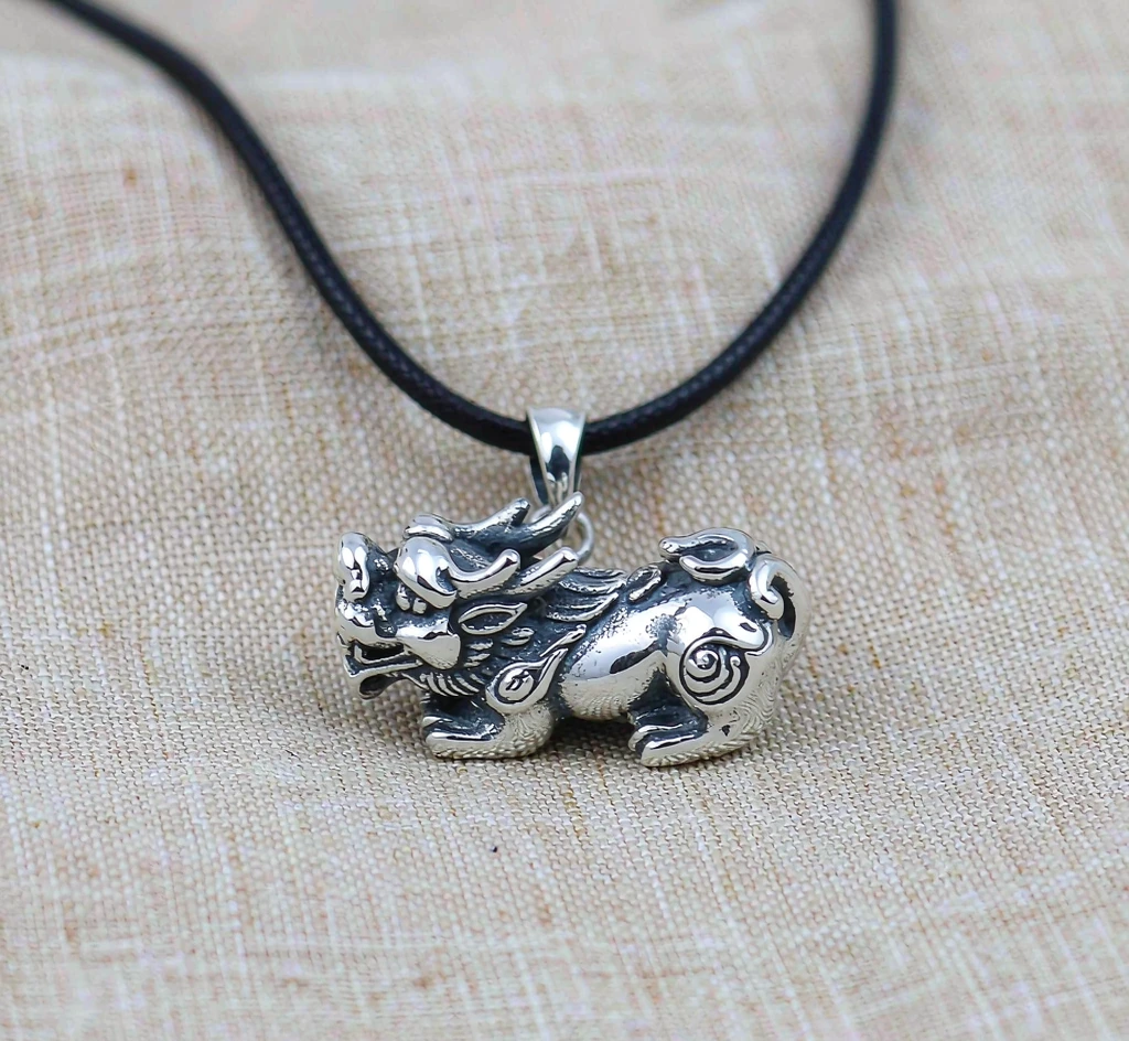 Sterling Silver Pixiu Pendant