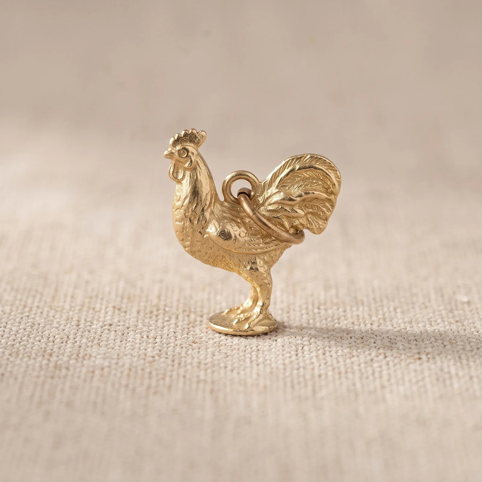 3D Snake Year Zodiac Brass Keychain — photo 2