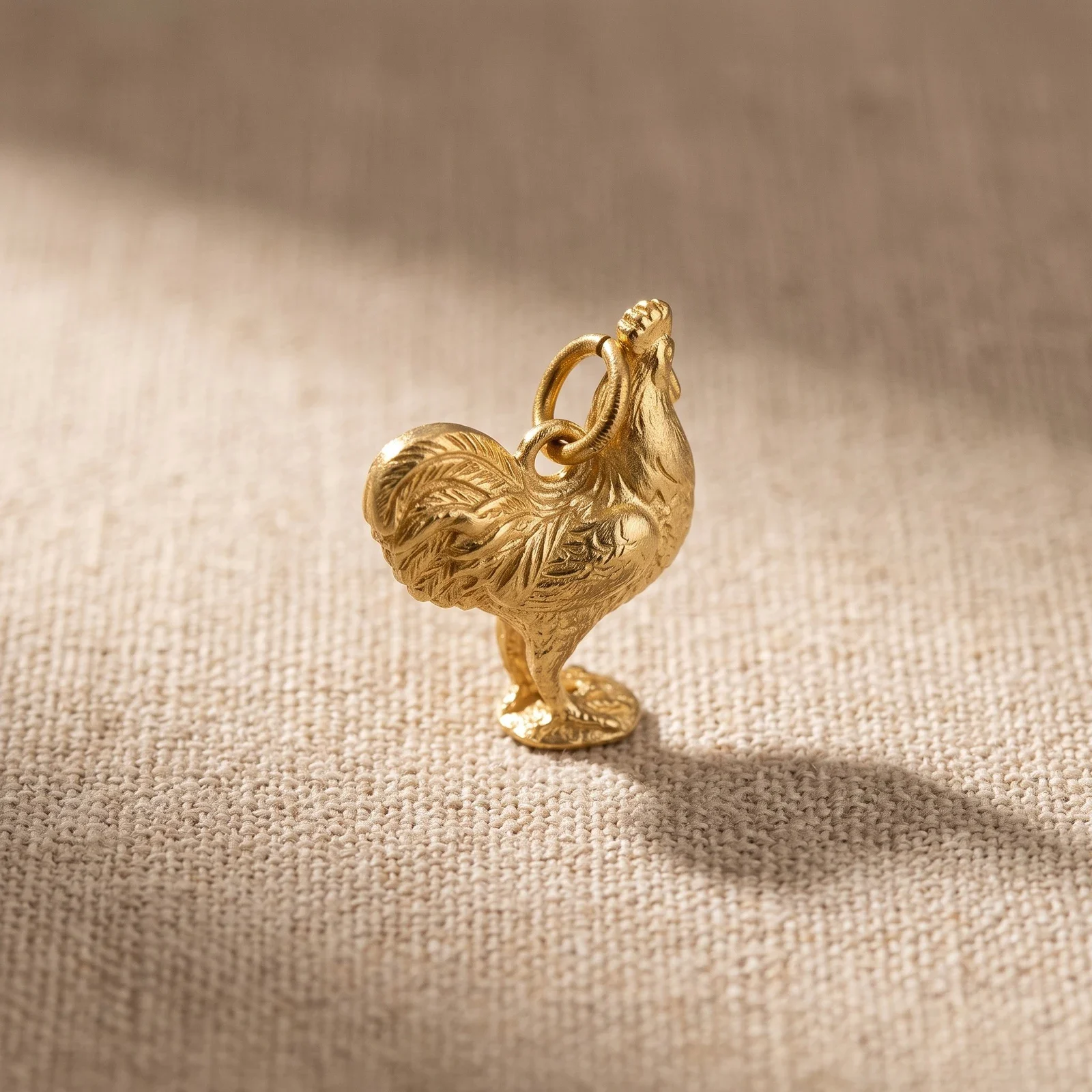 3D Snake Year Zodiac Brass Keychain — photo 3
